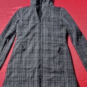 Plaid Hooded Women's Jacket